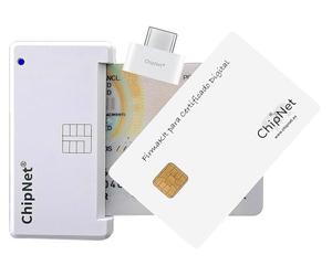 Lector de DNI electrónico 3.0 y 4.0 + Tarjeta Criptográfica CERTIFICADO DIGITAL * para WINDOWS 10 y 11 * ChipNet FIRMAKIT * Empresa Española con Soporte Posventa *
