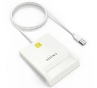 Lector de DNI y Tarjetas Aisens ASCR-SN07-W/ USB 2.0/ Blanco