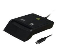 Lector de DNI y Tarjetas Woxter PE26-200/ Negro/ USB 2.0