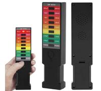 Lector de EMF de mano, 9 LED Detector de campo magnético, 0-2000+equipo paranormal flexible, equipo de caza de fantasmas portátiles operados por batería, lector EMF