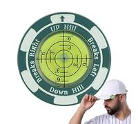 Lector de Golf Green, clip de sombrero de marcador de pelota de golf - Ayuda de lectura con entrenador de golf de burbujas horizontales - Ayuda de entrenamiento con clip de sombrero elegante para prof