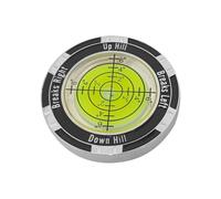 Lector de golf - Nivel de putting compacto de doble cara, herramienta de marcador de pelota de golf, regalo cuidadoso, lectura de greens y mejora el juego de putting para golfistas uso en