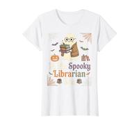 Lector de Halloween Ghost Bookworm In My Spooky Librarian Era Camiseta gráfica económica, Mujer, Blanco, M