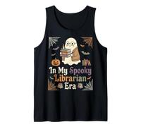 Lector de Halloween Ghost Bookworm In My Spooky Librarian Era Camiseta sin Mangas