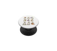 Lector de Halloween para Amantes de los Libros Spooky Ghost PopSockets PopGrip Adhesivo
