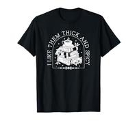 Lector de Libros Porno Divertido con Texto en inglés «I Like Them Thick and Spicy» Camiseta