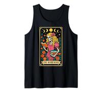 Lector de Libros The Word Nerd Que Lee la Carta del Tarot Bookworm Witchy Camiseta sin Mangas
