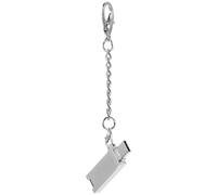 Lector de Memoria Portátil Type-c USB 2.0 de Aleación de Aluminio | Compacto, Plug And Play, Color Plata, Convertidor de Datos para Uso Móvil y Acceso Rápido