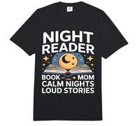 Lector de Noche Libro Mamá Noches tranquilas Historias ruidosas Comfort Colors Adult Heavyweight T-Shirt