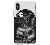 Lector de Nocturne Pact Book Club Gothic Dark Academia Carcasa para iPhone X/XS