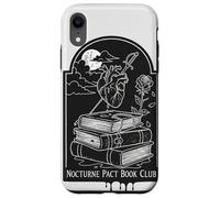 Lector de Nocturne Pact Book Club Gothic Dark Academia Carcasa para iPhone XR