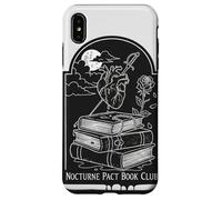 Lector de Nocturne Pact Book Club Gothic Dark Academia Carcasa para iPhone XS MAX