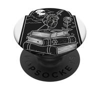 Lector de Nocturne Pact Book Club Gothic Dark Academia PopSockets PopGrip Adhesivo