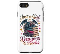 Lector de Ratones de Biblioteca Solo una Chica Que ama los Dragones y los Libros Carcasa para iPhone SE (2020) / 7/8