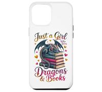 Lector de Ratones de Biblioteca Solo una Chica Que ama los Dragones y los Libros Carcasa para iPhone 12 Pro MAX