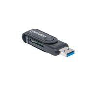 Lector de tarjetas 24 en 1 SD/MicroSD/MMC USB 3.0 Manhatan 101981