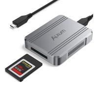 Lector de Tarjetas Alxum USB4 a CFexpress 4.0 Tipo B, 40 Gbps - Compatible con Windows 10/11, Mac OS, iPad OS, iOS, Linux, Android, Cámaras - Gris