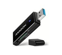 Lector de tarjetas - AXAGON - CRE-S2N - USB-A 3.2 Gen 1 - Compatible con SD y microSD - Negro