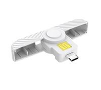 Lector de tarjetas CAC de acceso común USB C para portátiles y teléfonos