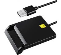 Lector de tarjetas CAC militar, lector CAC, lector de tarjetas inteligentes DoD Military USB Common Access CAC, compatible con Windows, Mac
