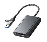 Lector de tarjetas compacto CFe tipo B/tipo A USB C para fotógrafos, Plug and Play, lector de tarjetas de dos interfaces