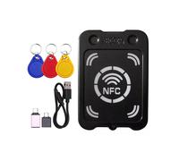 Lector de Tarjetas con Chip Inteligente RFID, Fotocopiadora + Llavero 3xCUID, Lector de Claves de Cifrado NFC, IC, Duplicador de Token RFID de 13,56