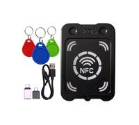Lector de Tarjetas con Chip Inteligente RFID, Fotocopiadora + Llavero 3xUID, Lector de Claves de Cifrado NFC, IC, Duplicador de Token RFID de 13,56