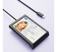 Lector de Tarjetas con Chip USB-C con NFC,Lector de Tarjetas Inteligentes USB-C Lector DOD para DNI y Tarjetas bancarias Compatible con Windows,Linux y Android,Cable de 95 cm