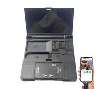 Lector de tarjetas con estuche, lector de tarjetas flash USB, lector de tarjetas electrónicas Flash TF, Trabajo de viaje No se requiere controlador Bolsillo Fotos Videos Documentos Herramienta de
