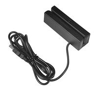 Lector de Tarjetas de Banda magnética USB, MSR580 Máquina de Lectura de Tarjetas magnéticas operada por Deslizamiento Manual 3 Pistas Mini mag Hi-Co Swiper