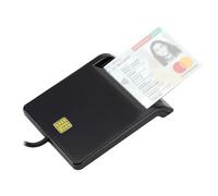 Lector de tarjetas de identificación inteligente USB 2.0 para SD, ATM, CAC, TF, tarjetas bancarias y SIM. Conector ISO USB-CID para Windows y Linux.