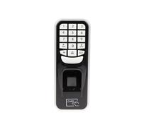 Lector de tarjetas de identificación RFID con código PIN de huellas dactilares, controlador de asistencia de acceso independiente