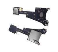 Lector de tarjetas de juego de repuesto para Nintendo Switch para OLED con puerto jack de auriculares, pieza de reparación para problemas de ranura de cartucho, kit de placa hija negro