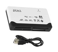 Lector de tarjetas de memoria, adaptador USB 2.0 externo para oficina, hotel, computadora, portátil, transmisión de datos rápida, lectura y escritura
