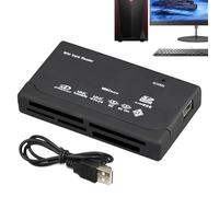 Lector de tarjetas de memoria: concentrador 6 en 1, transferencia de archivos de alta velocidad, compatibilidad con varios dispositivos, accesorios de escritorio para portátiles, diseño