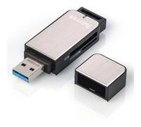 Hama Lector de Tarjetas Externo SD y MicroSD USB 3.0 Plateado