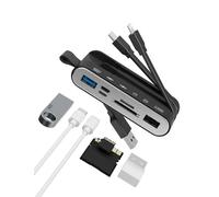 Lector de tarjetas de memoria, lector de tarjetas SD 6 en 1 y adaptador USB OTG para iPhone/iPad, dispositivos USB-C y USB-A con ranuras para tarjetas Micro SD y SD, compatible con SDHC/SDXC/MMC