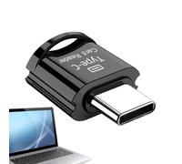 Lector de tarjetas de memoria, lector de tarjetas tipo C para laptop, adaptador de almacenamiento externo portátil para transferencia de datos, grabación de video, almacenamiento móvil