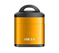 Lector de Tarjetas de Memoria - Negro Compacto, Conector Inteligente Rápido, Dispositivo Llavero, Fiable Adaptador de Datos Ordenador Escritorio | IDeal Pequeño Accesorio para Tu Coche