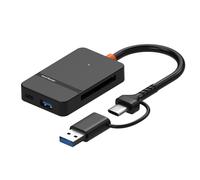 Lector de tarjetas de memoria OTG para tarjetas TF MS con USB A y tipo C, lector de transferencia de datos de alta velocidad