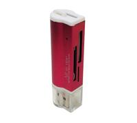 Lector de tarjetas de memoria USB de carcasa de metal para SDTF MMCs MMCs SDXCs tarjetas portátil lector de tarjetas