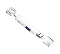 Lector de tarjetas de memoria USB tipo C multifunción 5 en 1 de repuesto para base de computadora, adaptador tipo C, lector de tarjetas de dispositivo móvil, lector de tarjetas de expansión de