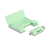 Lector de tarjetas DeLOCK 91015 USB 3.2 Gen 1 Color menta