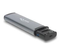 Lector de tarjetas DeLock 91018 USB 3.2 SD/MicroSD Aluminio Velocidad 5000 Mbit/s