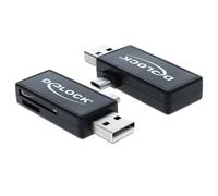 Lector de tarjetas Delock 91731 USB 2.0 para MicroSD y SD