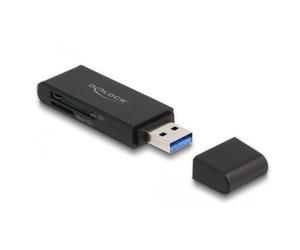 Lector de tarjetas Delock SuperSpeed USB 5 Gbps para SD y Micro SD