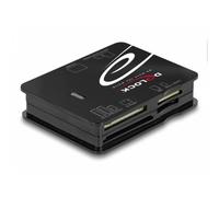 Lector de tarjetas Delock USB 2.0 6 ranuras CF SD MicroSD MS xD M2 negro