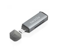 LECTOR TARJETAS AISENS SD MICRO SD MMC RS-MMC MMC MICRO USBC GRIS
