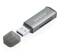 Lector de Tarjetas Externo Aisens ASCR-2A09-GR/ USB 3.1