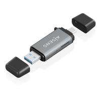 LECTOR TARJETAS AISENS SD MICRO SD MMC RS-MMC MMC MICRO USBA USBC GRIS